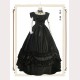 Requiem Gothic Lolita Style Dress OP & Veil Set by Souffle Song (SS1016)